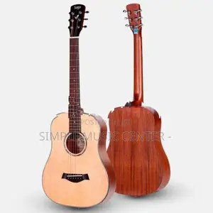 Saga Bt10 S Premium-Tier 34 Inch Solid Top Travel Guitar with Carry Ba