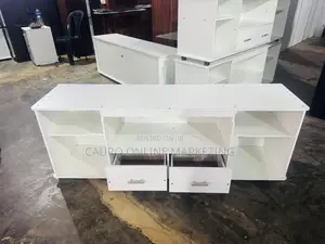 New Melamine White 65" TV Stand