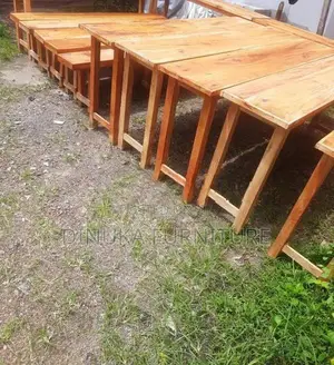 Table and Bench Mahogani 6ft ×15inch