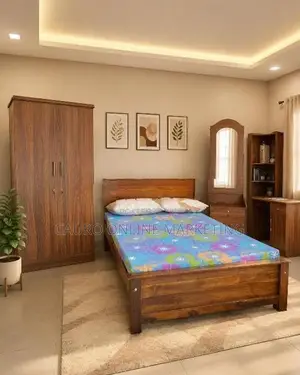 new 5 item bedroom furniture set cupboard bed