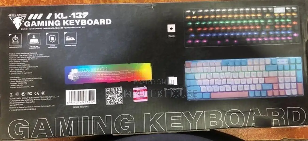 Jedel Kl -139 Mechanical Keyboard