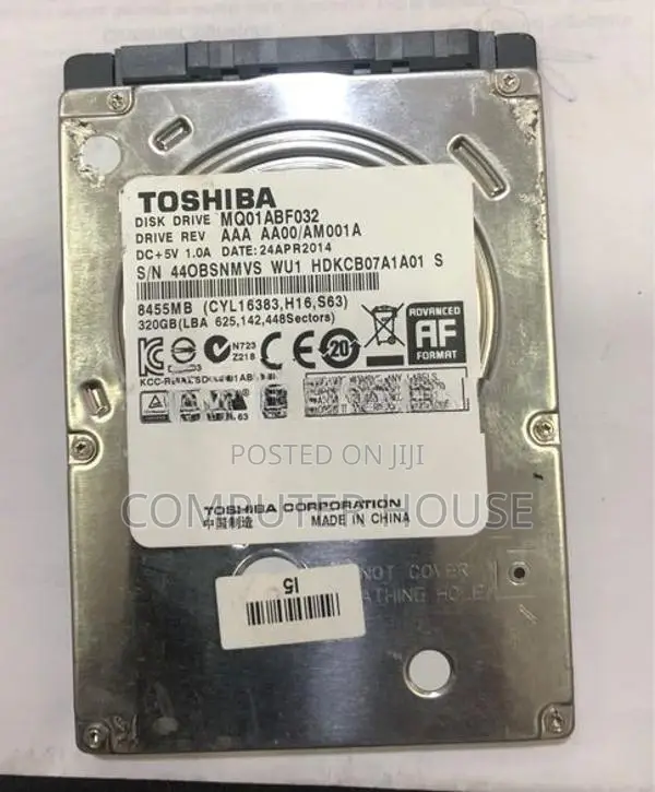 320GB Lap Hard Disk