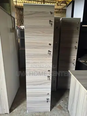 Melamine Ash White Locker Cupboard 4D
