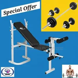 Weight Bench with Full Set New