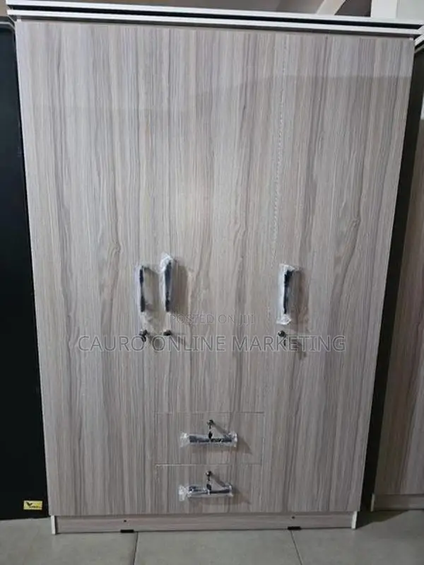 New Melamine 3 Door Ash White Colour Cupboard Wardrobe