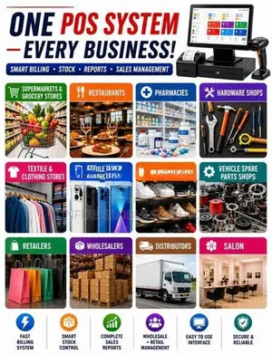 Smart POS Cashier Billing Solution For All Business