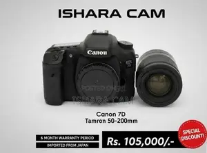 canon 7D DSLR body with lens