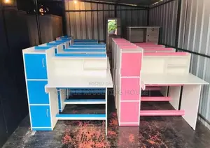 MODERN BLUE & PINK WHITE MIX SMART STUDY TABLES