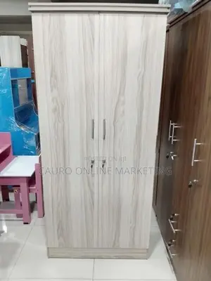 New Melamine White Colour 2 Door Wardrobe 6*2.5 Ft Cupboard