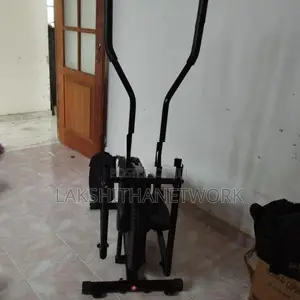 Black Elliptical Trainer Machine