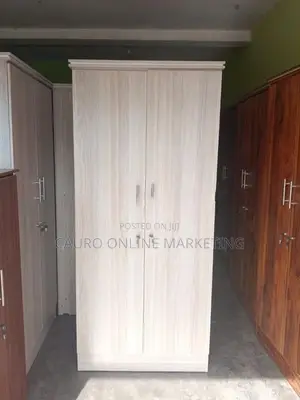 New Melamine 2 Door White Colour Cupboard Wardrobe