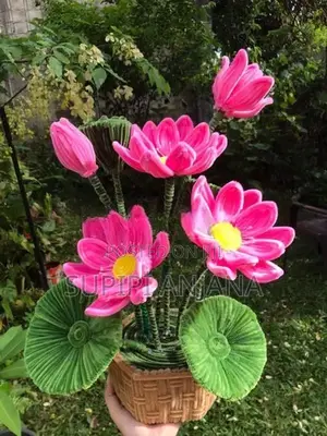 Handmade Pipe Cleaner Flower Vase