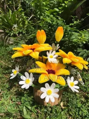 Handmade Pipe Cleaner Sunflower Pot