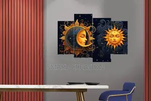 4 Panel Wall Art Framed