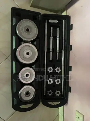 50Kg Chrome Barbell with Dumbell