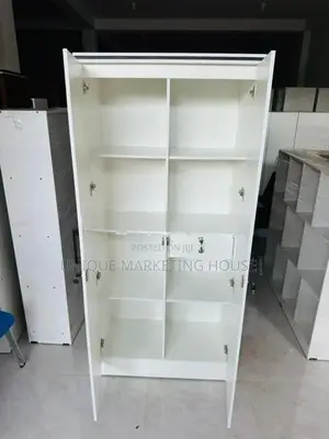 Modern 2 D Full Shelf White Cupboards
