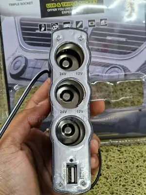 Usb with Triple Socket Adapter