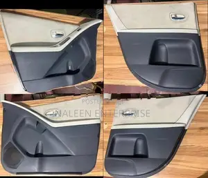 Toyota Vitz KSP90 Beige Door Upholstery Set with Nickel Handles