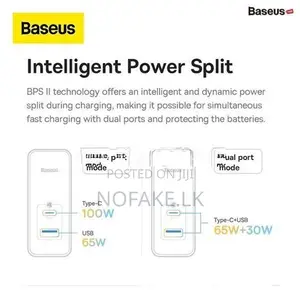Baseus GaN5 Fast Charger Mini 1C 30W UK Power Adapter