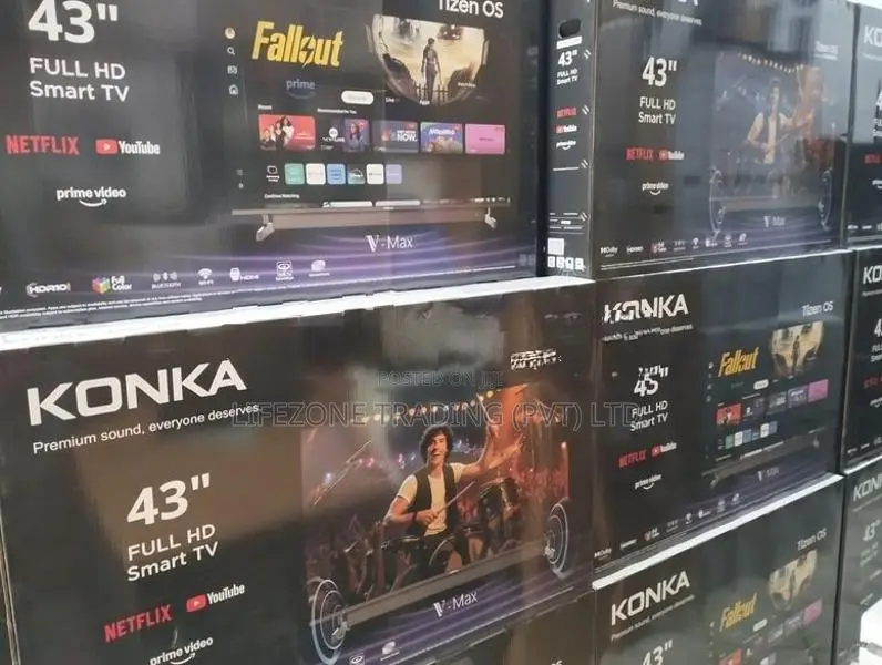 Konka V-Max 43 inch Full HD Tizen OS Smart TV with Built-in Soundbar