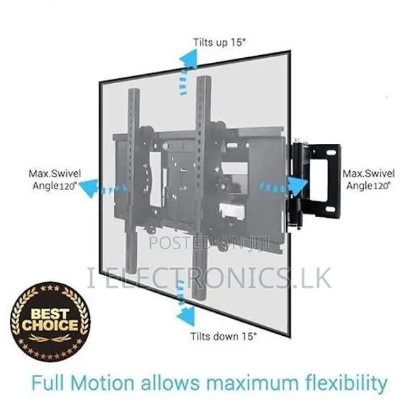 Dual Arm TV Wall Mount Bracket for 32 to 55 Inch LED/HD/Smart TV’s