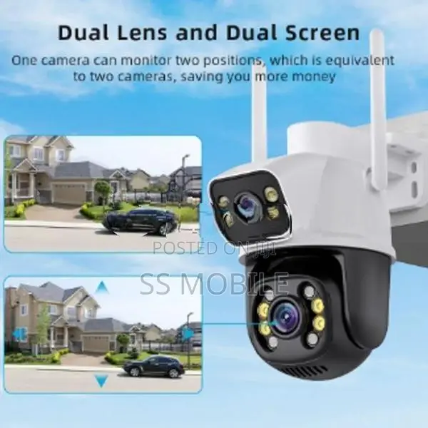 Wifi PTZ Camera Dual Lens 8MP HD IP CCTV