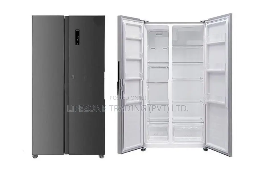 New Konka 452L Side-by-side Inverter Refrigerator (Black)