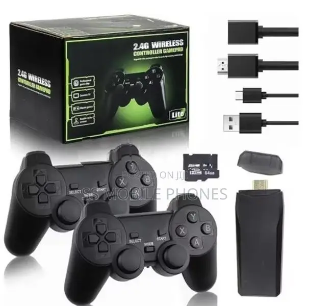 Retro TV Game Console with 20,000 Games + Two Wireless Controllers