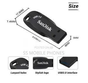 SanDisk Ultra Shift USB 3.2 Flash Drive 128GB