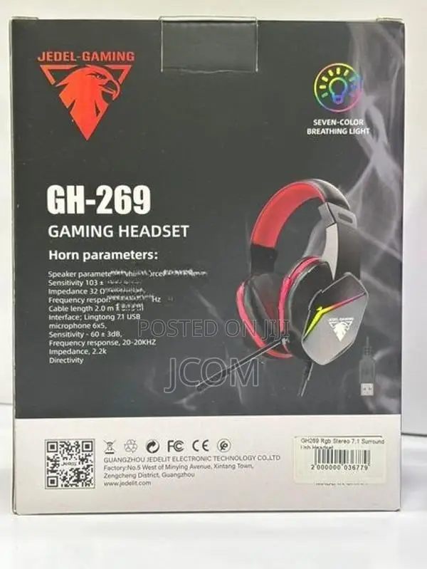 Jedel Gh-269 7.1 Sound Gaming Headset