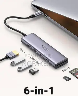 UGREEN 6 in 1 TYPE C Multifunctional Hub Station Adapter