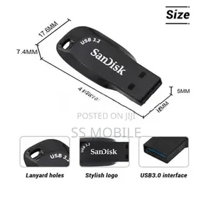 SanDisk Ultra Shift USB 3.2 Flash Drive 64GB