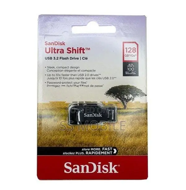 SanDisk Ultra Shift USB 3.2 Flash Drive 64GB