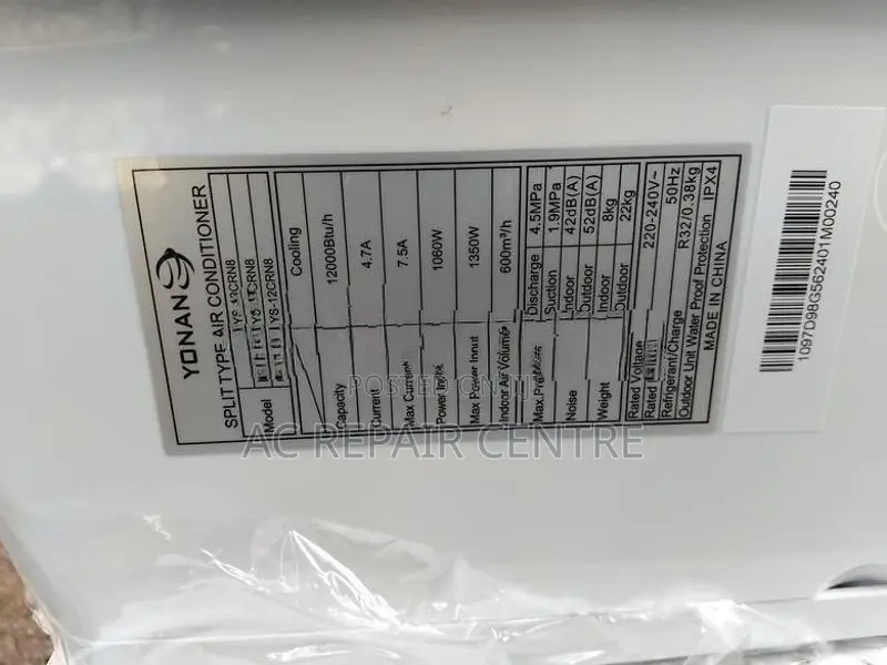 Yonan brand new 12000BTU non inverter AC