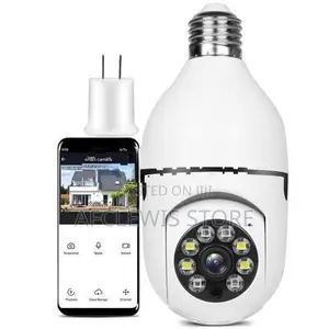 HD E27 2.4GHz WiFi Night Vision Wireless 360 Camera