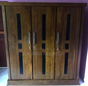 3-Door Teak Wood Wardrobe