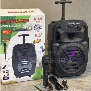 Bluetooth Speaker Portable Wireless with Karaoke Mic 6.5 inch