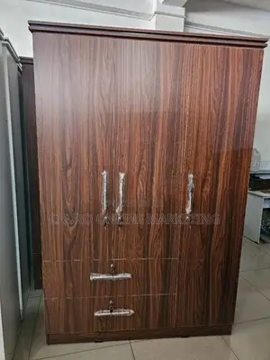 New Melamine 3 Door Wardrobe Cupboard Mirror 6*4 Ft