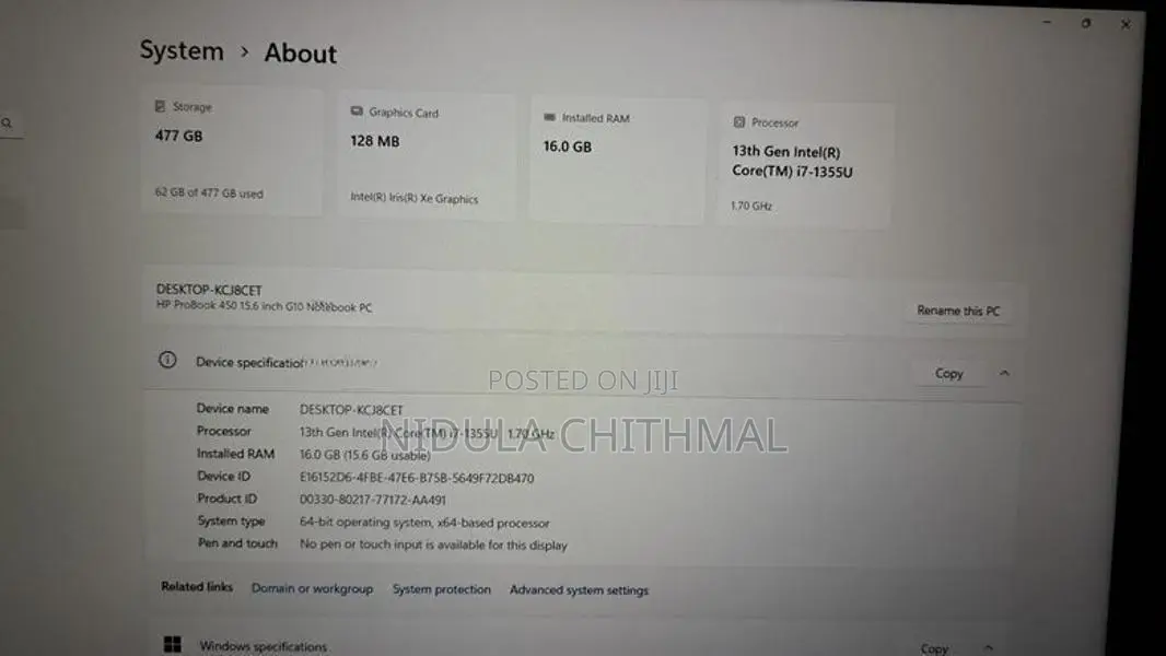 HP Probook 450 G10 I7 13th Gen