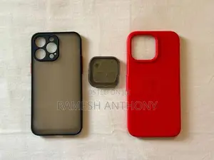 iPhone 14 Promax Back Silicone Cover and Camera Lens Protector