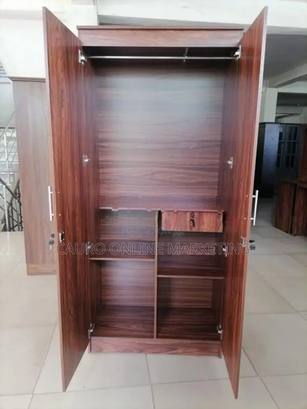 New Melamine 2 Door Cupboard 6*2.5 Ft ( Wardrobe )