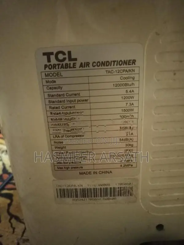 Portable AC 12000 BTU
