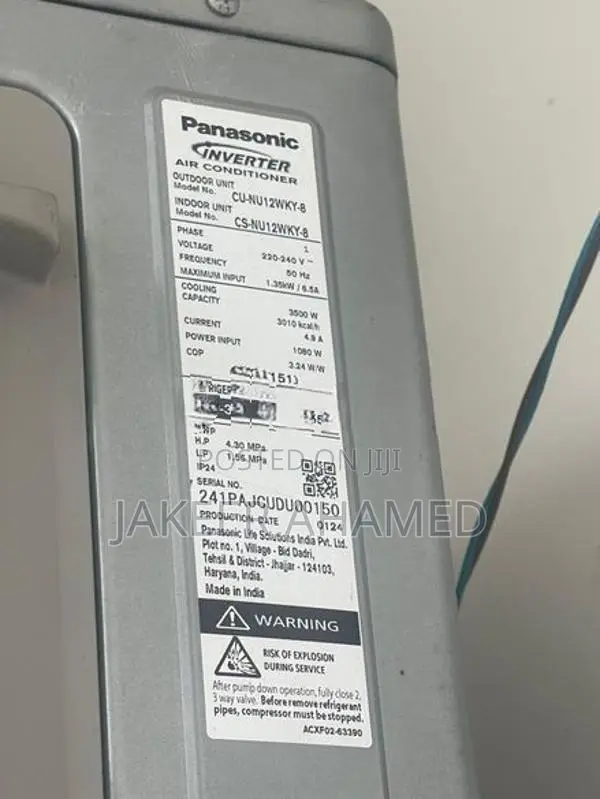 Panasonic 12000 BTU Air Conditioner