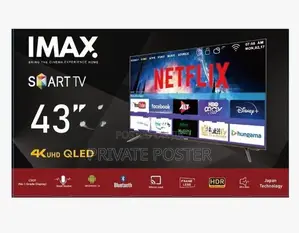 IMAX 43" 4K QLED Smart android UHD Frameless TV + Extra Voice control