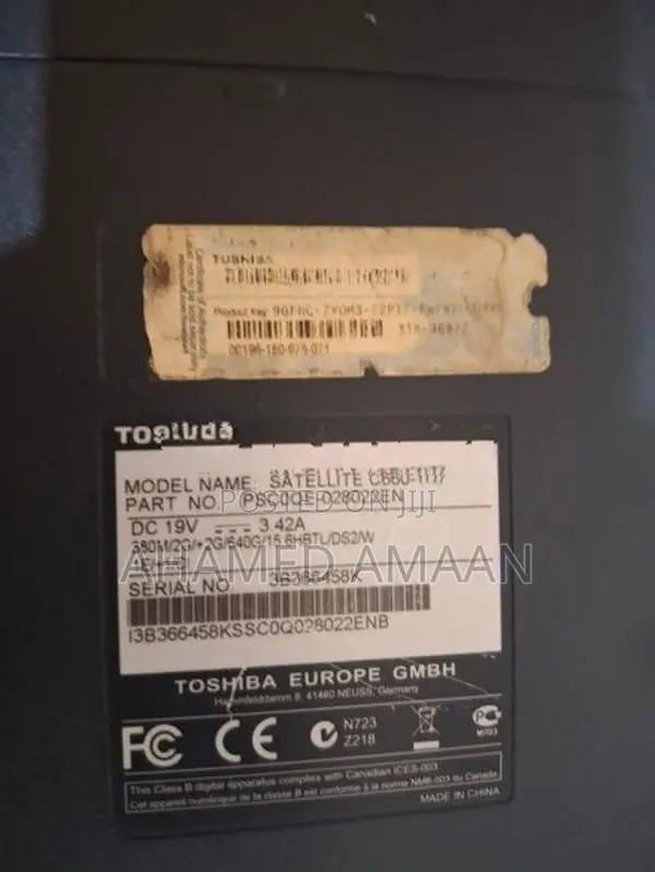 Toshiba Satallite C660-1D7