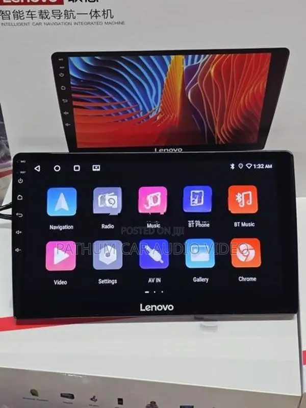 Prado 150 Lenovo Android Player with Frame and Reverse Camera