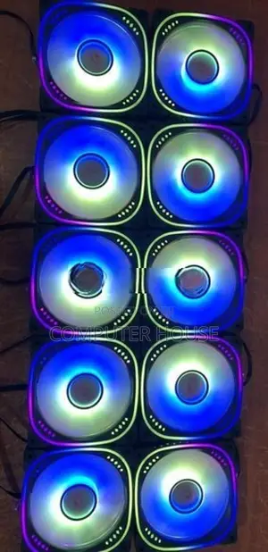 ARGB White 6 Fan with Controller