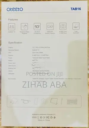 Oteeto Tab 16 (12GB 512GB)