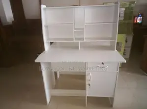 White Writing Table with Rack (Q-19)