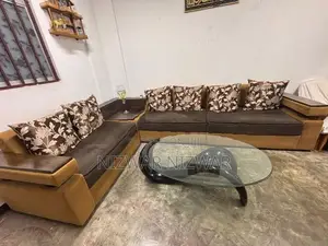 Sofa with Glass Table